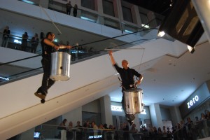 drummers in the air